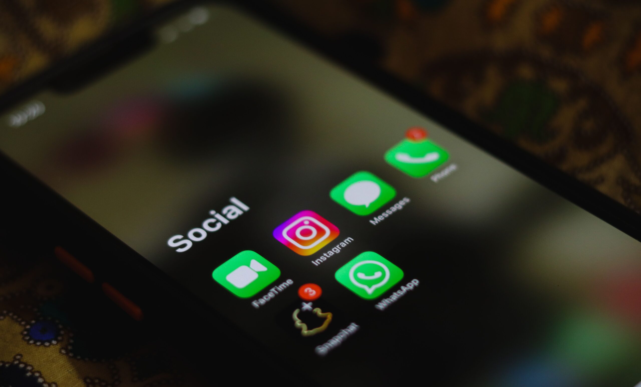 pexels photo 16229745 16229745 A close-up shot of smartphone displaying social media apps icons on screen.